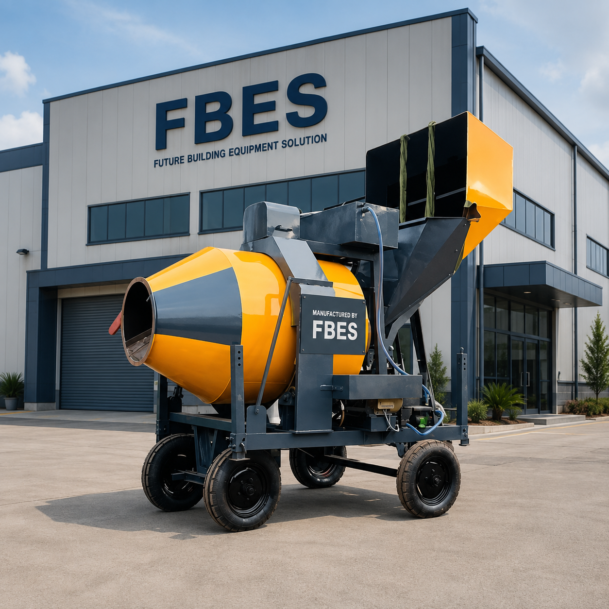 Reversible Drum Concrete Mixer